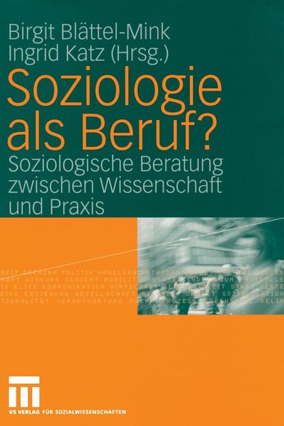 Produktbild: Soziologie als Beruf?
