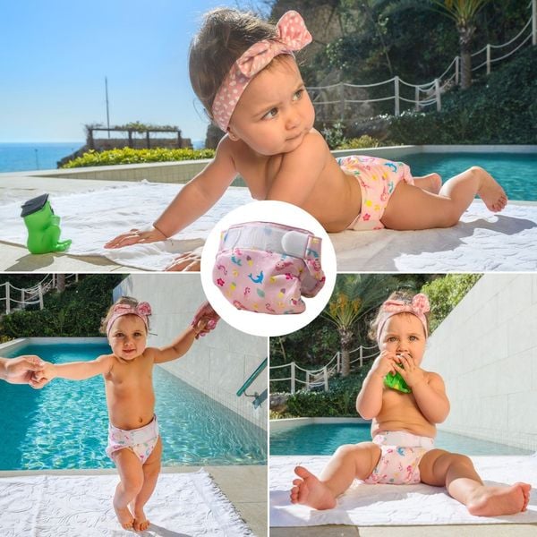 Produktbild: Freds Swim Nappy Schwimmwindel, wiederverwendbar, pink, Gr&ouml;&szlig;e 1: 4-9 kg