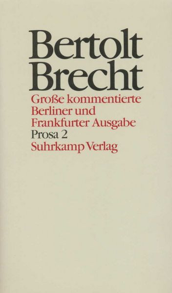 Produktbild: Werke. Gro&szlig;e kommentierte Berliner und Frankfurter Ausgabe.