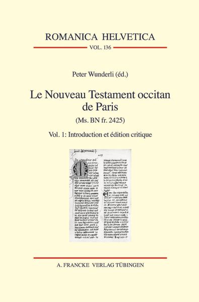 Produktbild: Le Nouveau Testament occitan de Paris(Ms. BN fr. 2425)