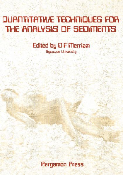 Produktbild: Quantitative Techniques for the Analysis of Sediments