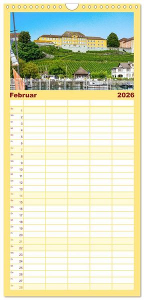 Produktbild: Familienplaner 2026 - Der Zauber des Bodensees mit 5 Spalten (Wandkalender, 21 x 45 cm) CALVENDO