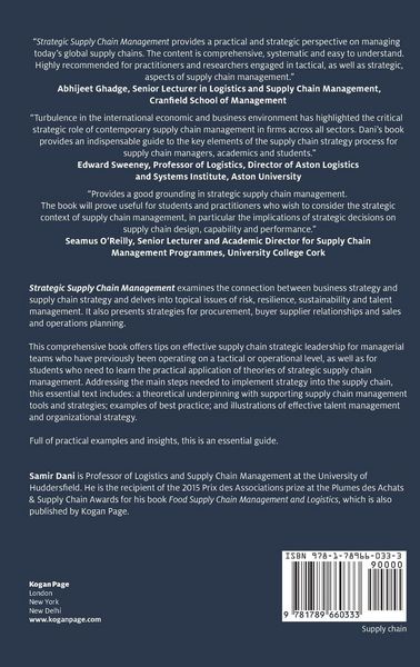 Produktbild: Strategic Supply Chain Management