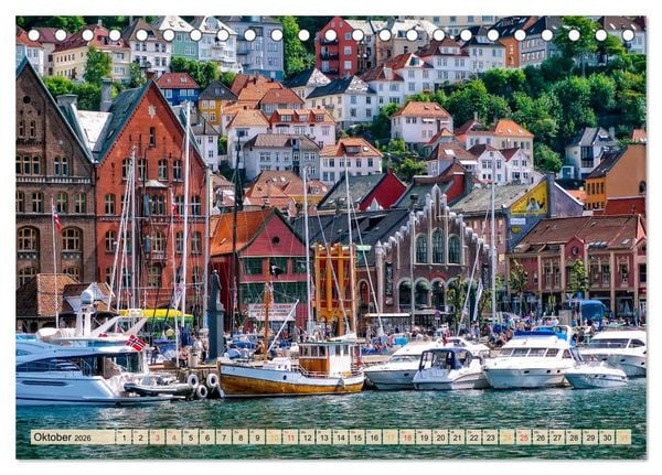 Produktbild: Sch&ouml;ne H&auml;fen zwischen Island und Barbados (Tischkalender 2026 DIN A5 quer), CALVENDO Monatskalender