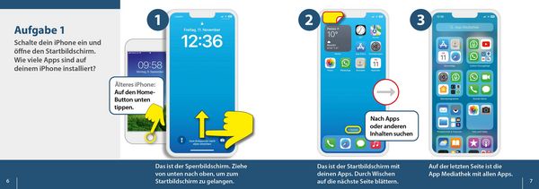 Produktbild: Meine Smartphone-Anleitung f&uuml;r iOS / iPhone&nbsp;&ndash; Smartphonekurs f&uuml;r Senioren (Kursbuch Version iPhone) &ndash; Das Kursbuch f&uuml;r Apple iPhones / iOS