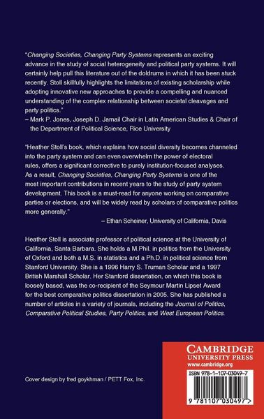 Produktbild: Changing Societies, Changing Party Systems