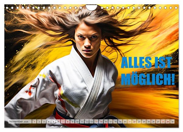 Produktbild: Judo und Motivation (Wandkalender 2026 DIN A4 quer), CALVENDO Monatskalender