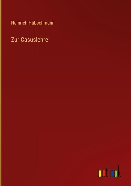 Produktbild: Zur Casuslehre