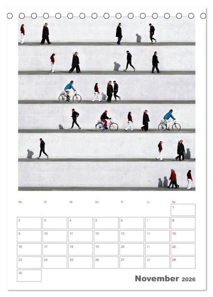Produktbild: Wall People - Bilderserie von Eka Sharashidze (Tischkalender 2026 DIN A5 hoch), CALVENDO Monatskalender