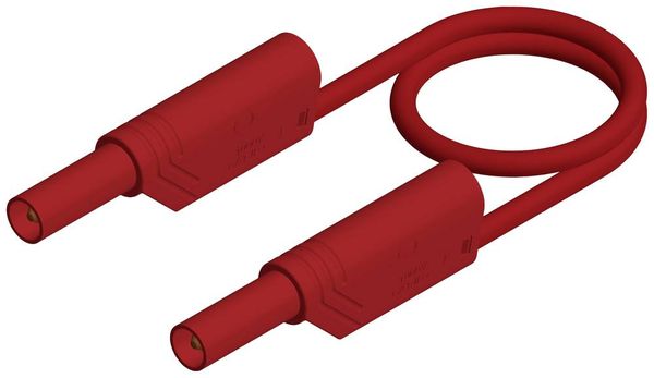 Produktbild: Hirschmann Test & Measurement MLS WS 100/2,5 rt Sicherheits-Messleitung Lamellenstecker 4 mm Lamellenstecker 4 mm 1.00 m Rot 1 St.