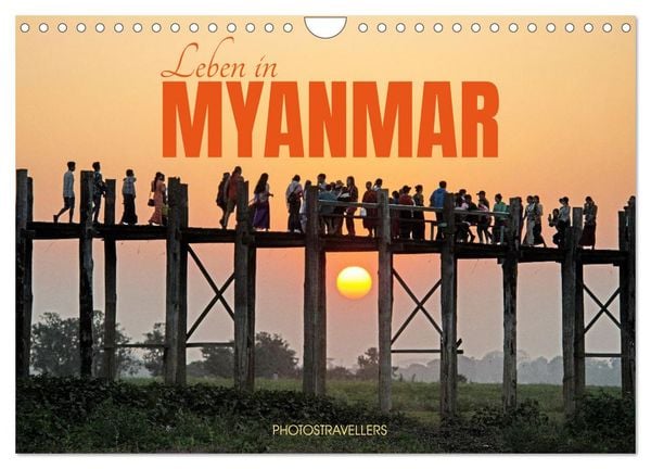 Produktbild: Leben in Myanmar (Wandkalender 2026 DIN A4 quer), CALVENDO Monatskalender