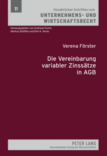 Produktbild: Die Vereinbarung variabler Zinss&auml;tze in AGB