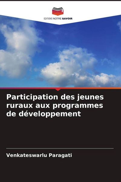 Produktbild: Participation des jeunes ruraux aux programmes de d&eacute;veloppement