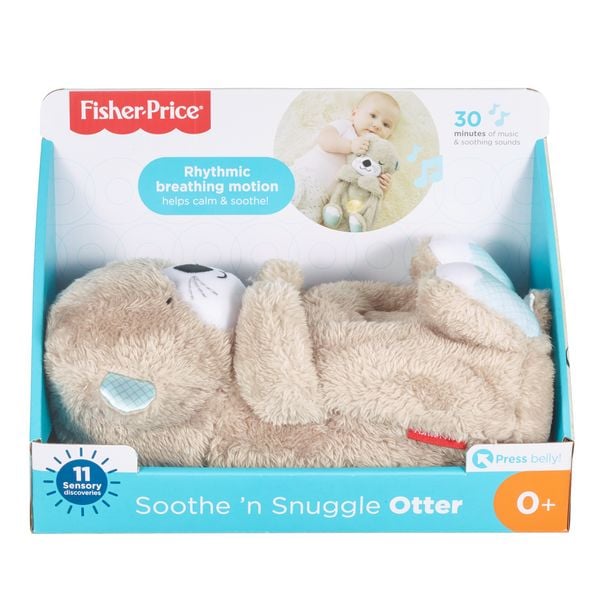 Produktbild: Fisher-Price Schlummer-Otter, Plüsch-Tier Baby, Spieluhr, Kuscheltier
