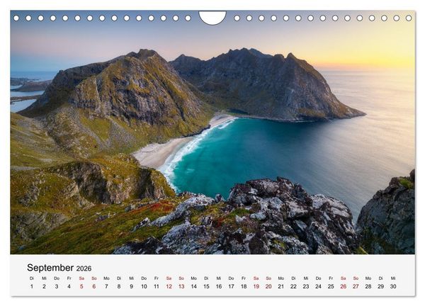 Produktbild: Farben der Lofoten - Jahreszeiten jenseits des Polarkreises (Wandkalender 2026 DIN A4 quer), CALVENDO Monatskalender
