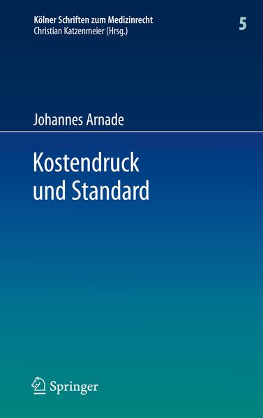 Produktbild: Kostendruck und Standard