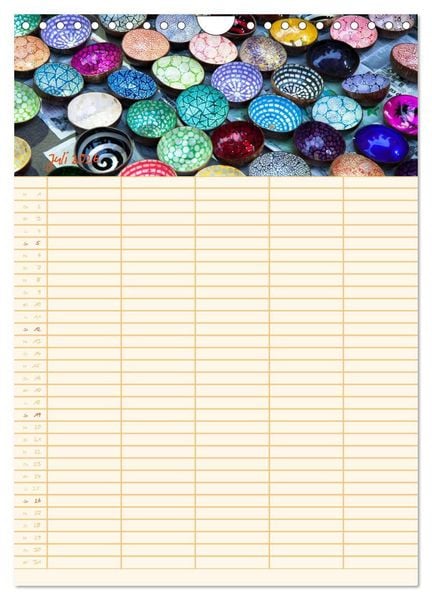 Produktbild: EXOTISCHES S&Uuml;DOSTASIEN - Familienplaner 2026 (Wandkalender 2026 DIN A4 hoch), CALVENDO Monatskalender
