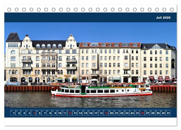 Produktbild: Berlin Fassade (Tischkalender 2026 DIN A5 quer), CALVENDO Monatskalender