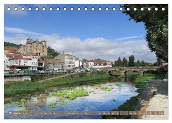Produktbild: Von Porto nach Santiago de Compostela (Tischkalender 2026 DIN A5 quer), CALVENDO Monatskalender