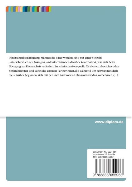 Produktbild: &Uuml;bergang zur Vaterschaft: Pers&ouml;nliche Nische, Belastung und protektive Faktoren
