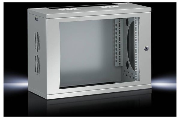 Produktbild: Rittal 7507.010 19 Zoll Netzwerkschrank (B x H x T) 600 x 492 x 400 mm 9 HE Lichtgrau (RAL 7035)