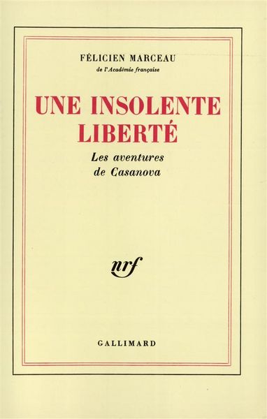 Produktbild: Une insolente libert&eacute;