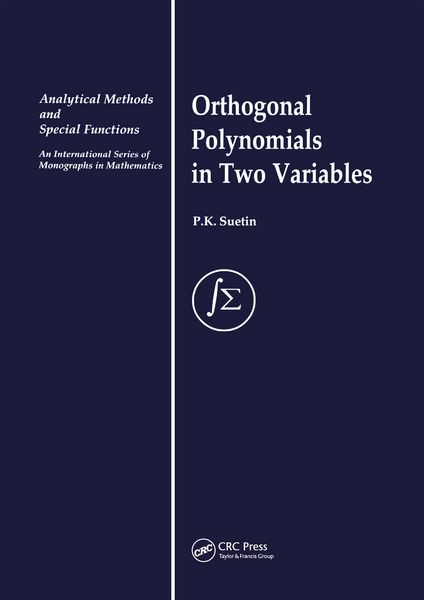 Produktbild: Orthogonal Polynomials in Two Variables