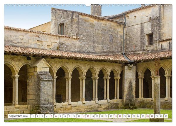Produktbild: D&eacute;couvrir la r&eacute;gion Nouvelle-Aquitaine (Calendrier mural 2026 DIN A2 vertical), CALVENDO calendrier mensuel