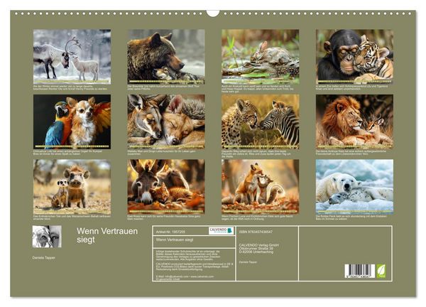 Produktbild: Wenn Vertrauen siegt (Wandkalender 2026 DIN A2 quer), CALVENDO Monatskalender