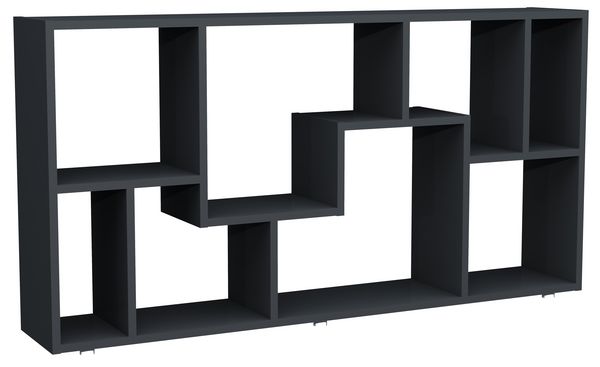 Produktbild: Holz Stand Regal Raumteiler B&uuml;cherregal Lanisa L
