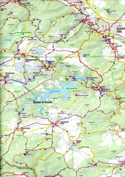 Produktbild: Radkarte Harz 1:75.000 (RK-SAA05)