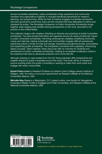 Produktbild: The Routledge Companion to Public Humanities Scholarship
