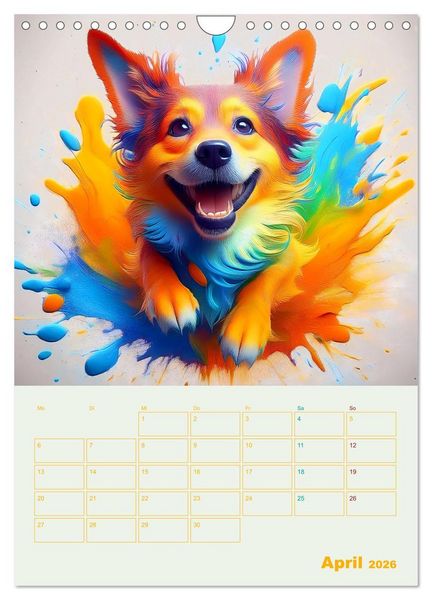 Produktbild: Tiere im Farbenrausch (Wandkalender 2026 DIN A4 hoch), CALVENDO Monatskalender