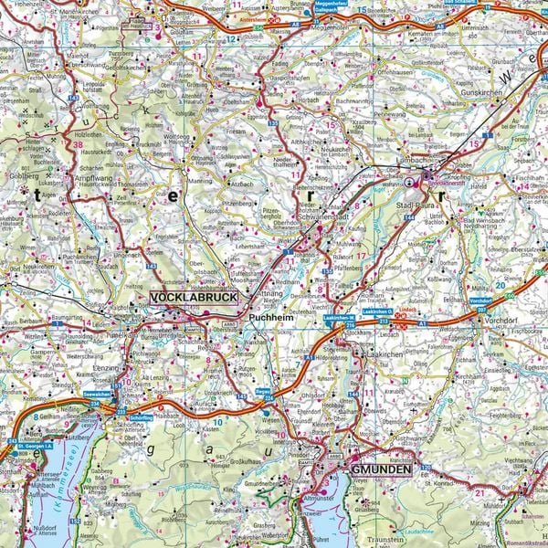 Produktbild: freytag & berndt Stra&szlig;enkarte Ober&ouml;sterreich - Salzkammergut 1:200.000