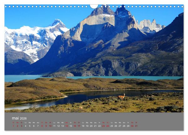 Produktbild: Patagonie Chilienne (Calendrier mural 2026 DIN A3 vertical), CALVENDO calendrier mensuel
