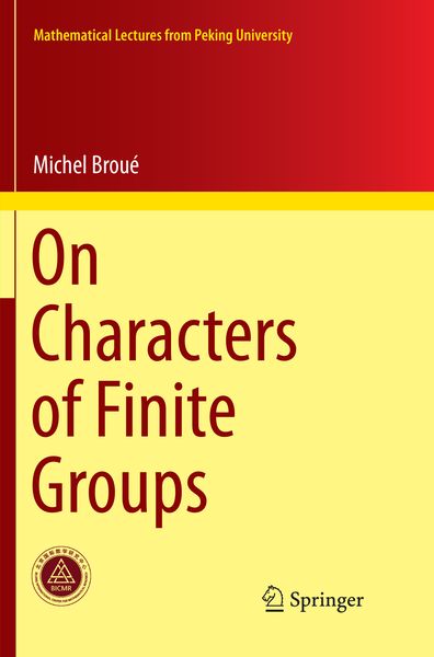Produktbild: On Characters of Finite Groups