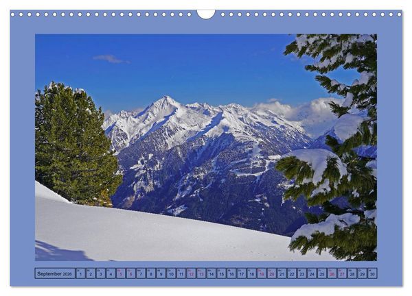 Produktbild: Winterwanderung in den Tuxer Alpen (Wandkalender 2026 DIN A3 quer), CALVENDO Monatskalender