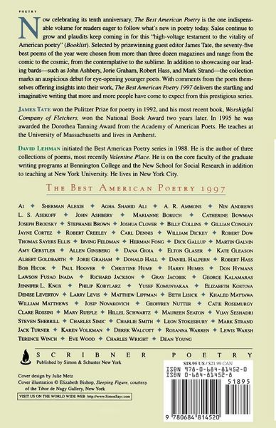 Produktbild: The Best American Poetry 1997