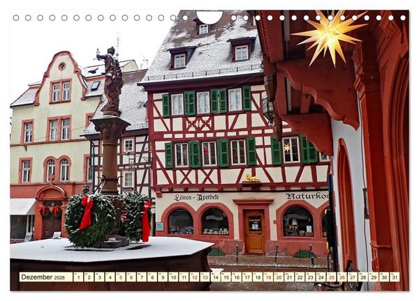 Produktbild: Weinheim im Laufe der Jahreszeiten (Wandkalender 2026 DIN A4 quer), CALVENDO Monatskalender