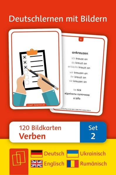 Produktbild: Verben: Set 2 - Deutsch, Englisch, Ukrainisch und Rum&auml;nisch