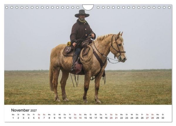 Produktbild: Getragen von Pferden, geformt vom Land - COWBOYS und Cowgirls (Wandkalender 2027 DIN A4 quer), CALVENDO Monatskalender