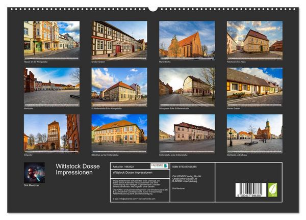 Produktbild: Wittstock Dosse Impressionen (hochwertiger Premium Wandkalender 2026 DIN A2 quer), Kunstdruck in Hochglanz