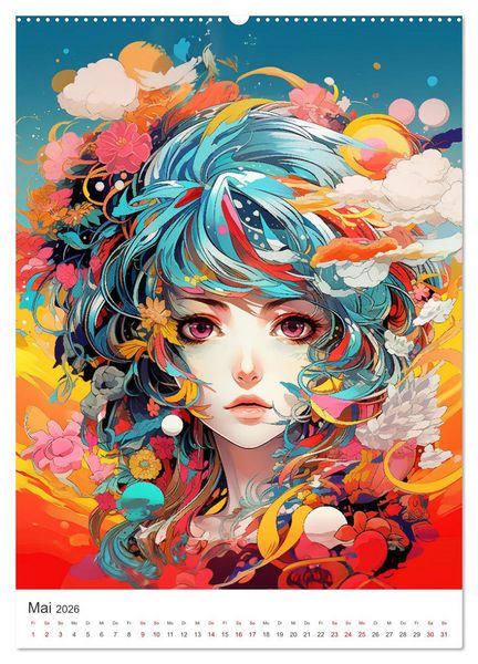 Produktbild: Manga Style (hochwertiger Premium Wandkalender 2026 DIN A2 hoch), Kunstdruck in Hochglanz