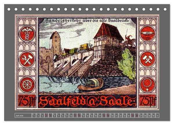 Produktbild: Gru&szlig; aus Saalfeld an der Saale (Tischkalender 2026 DIN A5 quer), CALVENDO Monatskalender