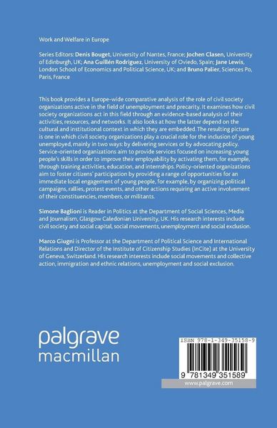Produktbild: Civil Society Organizations, Unemployment, and Precarity in Europe