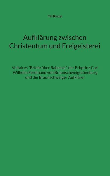 Produktbild: Aufkl&auml;rung zwischen Christentum und Freigeisterei