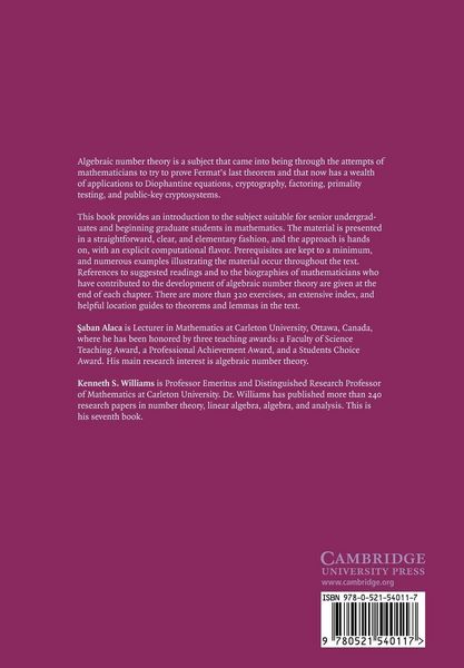 Produktbild: Introductory Algebraic Number Theory