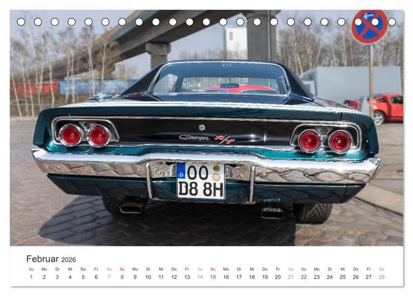 Produktbild: Amerikanische Oldtimer - Vintage US Cars auf Hamburgs Stra&szlig;en (Tischkalender 2026 DIN A5 quer), CALVENDO Monatskalender