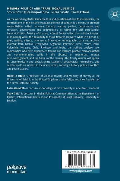 Produktbild: Post-Conflict Memorialization