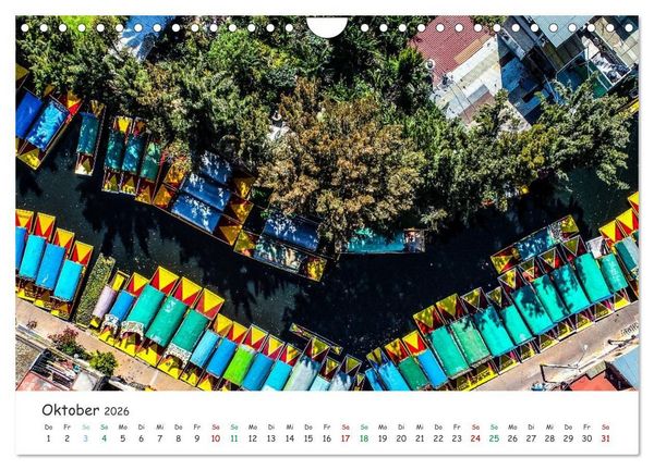 Produktbild: Mexico von oben (Wandkalender 2026 DIN A4 quer), CALVENDO Monatskalender